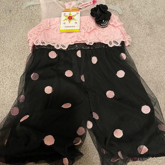 Toddler Girl DRESS romper - Picture 2 of 5